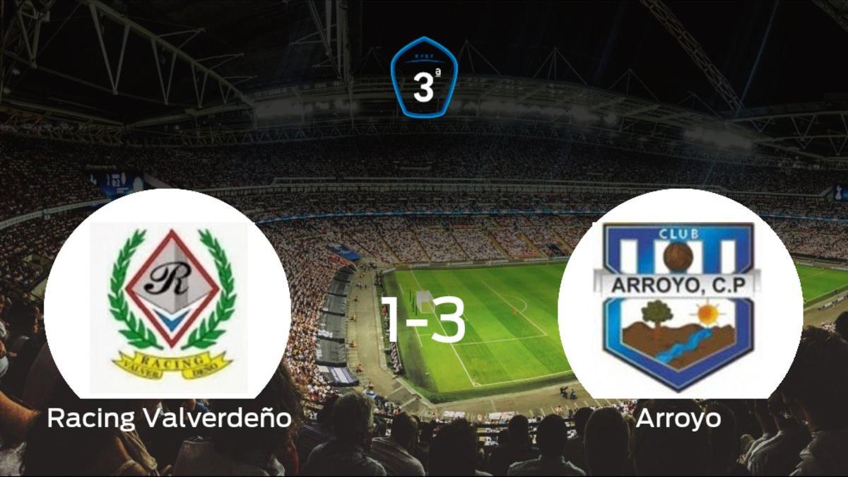 El Arroyo aprovecha la segunda parte para ganar al Racing Valverdeño (1-3)