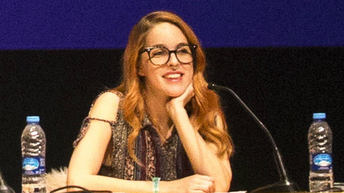 Amarna Miller, en unas charlas sobre sexo en Barcelona, el pasado marzo.