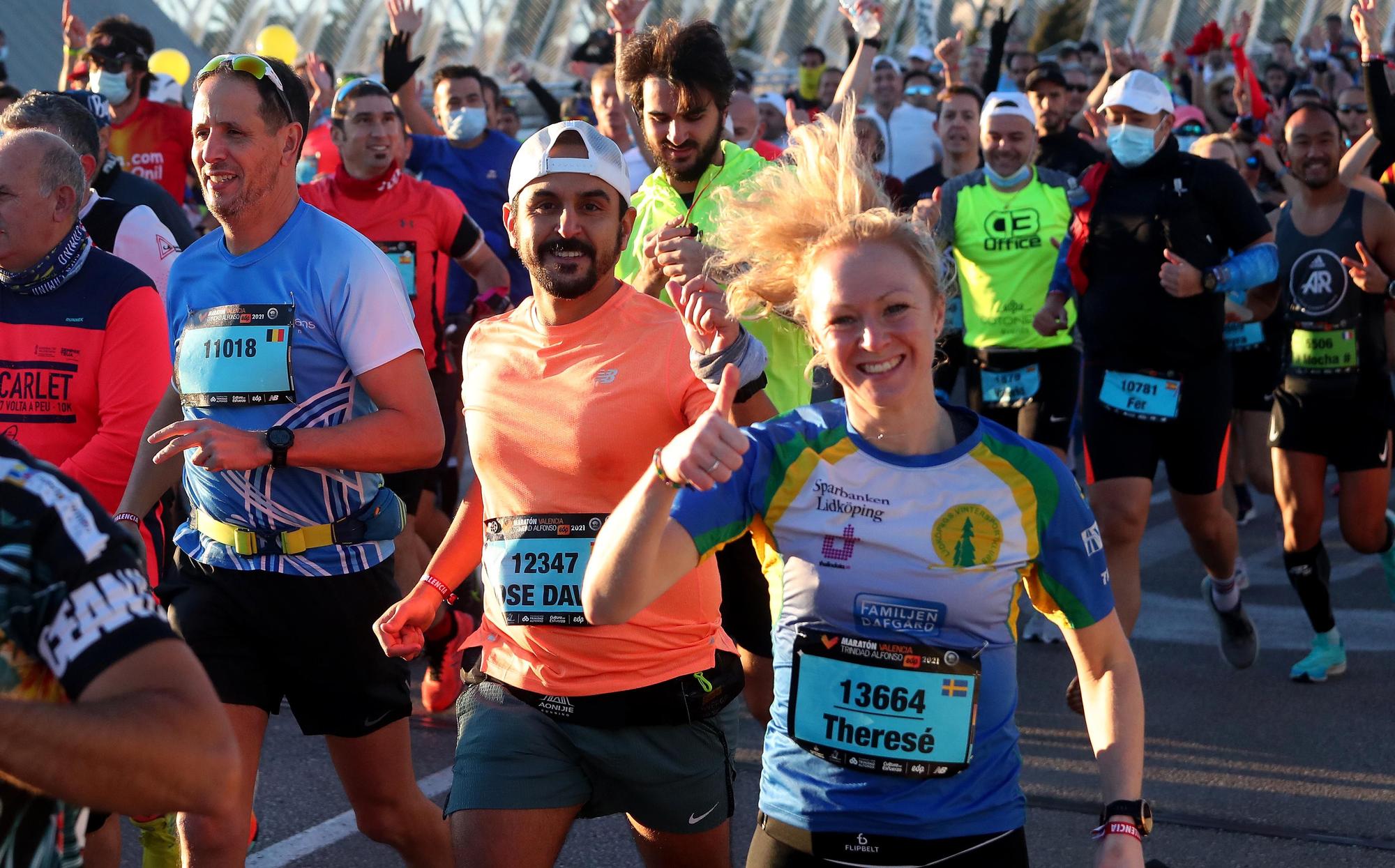 Salida del Maratón Valencia 2021