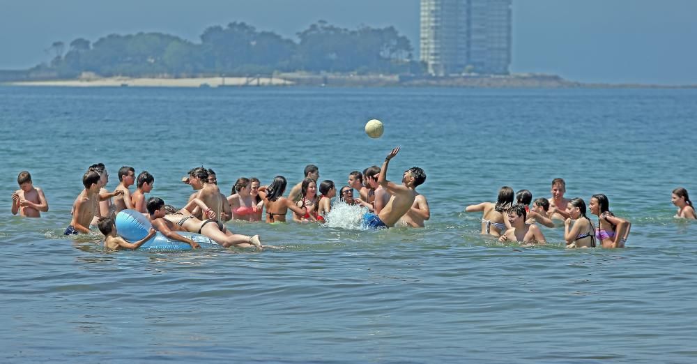 El agua de la ría de Vigo se caldea