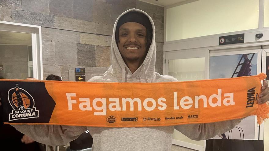 Alonzo Verge Junior, a su llegada a Alvedro