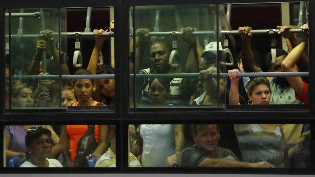 Un autobús en La Habana.