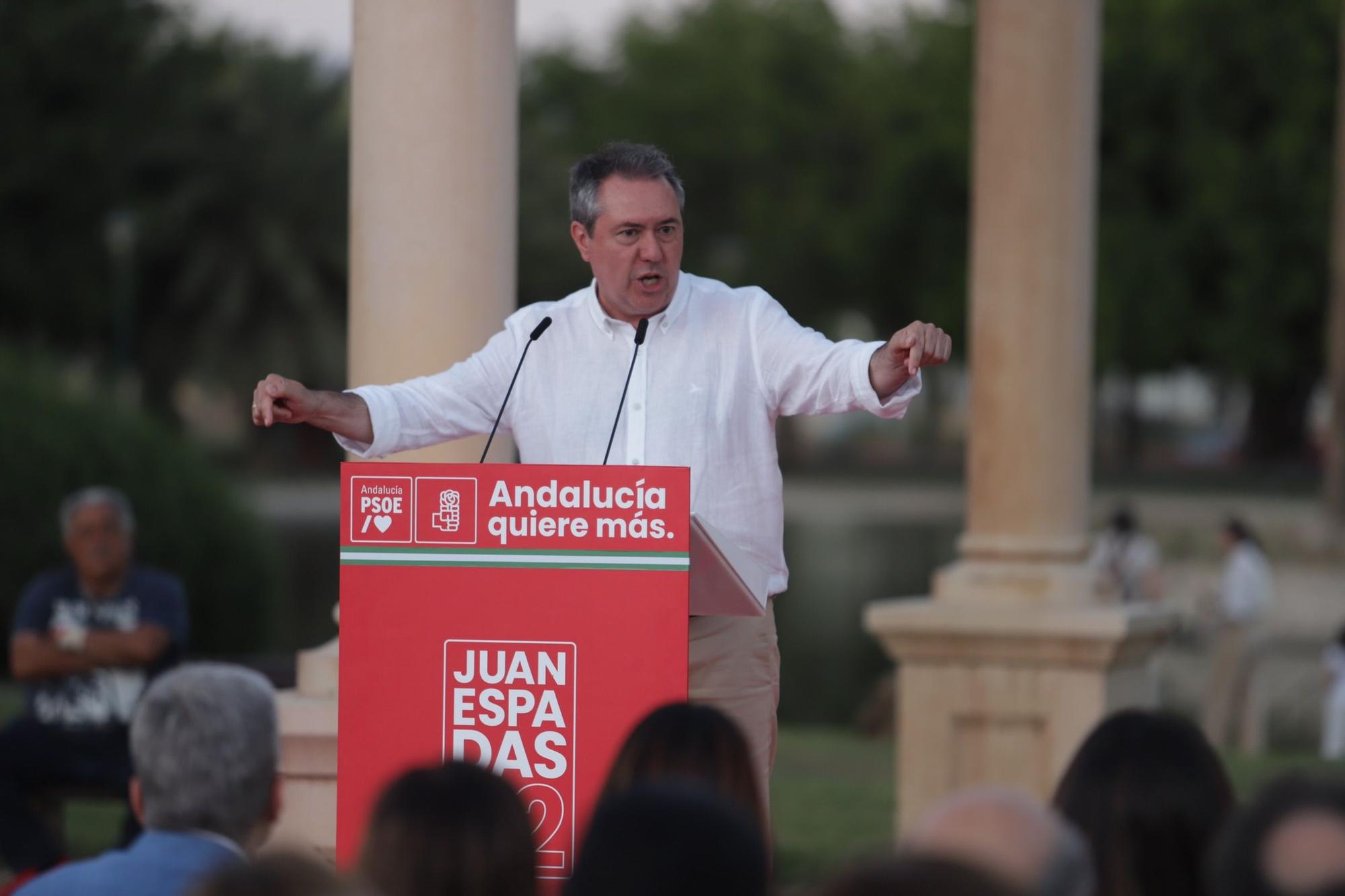 Acto de Juan Espadas, candidato del PSOE a las elecciones andaluzas, en Málaga