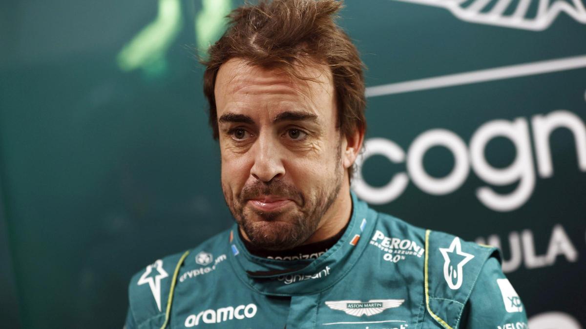 El piloto asturiano de Aston Martin Fernando Alonso.