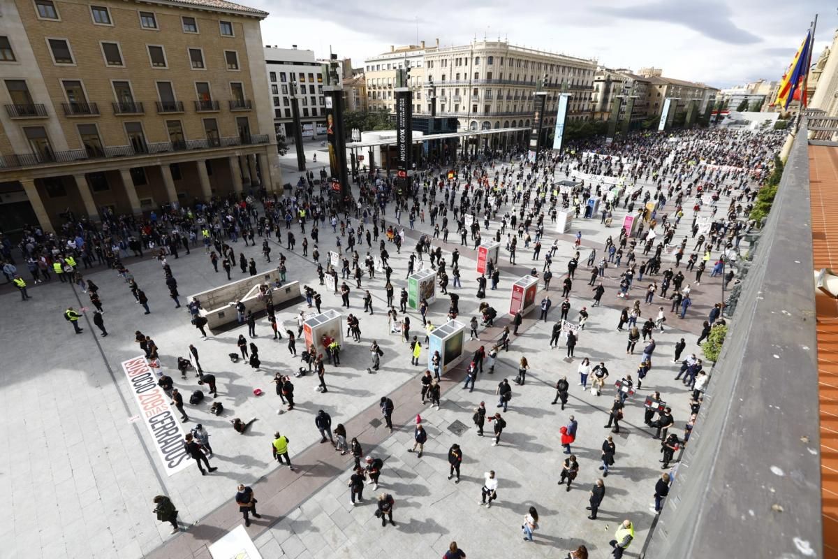 Manifestación de la hostelería en Zaragoza