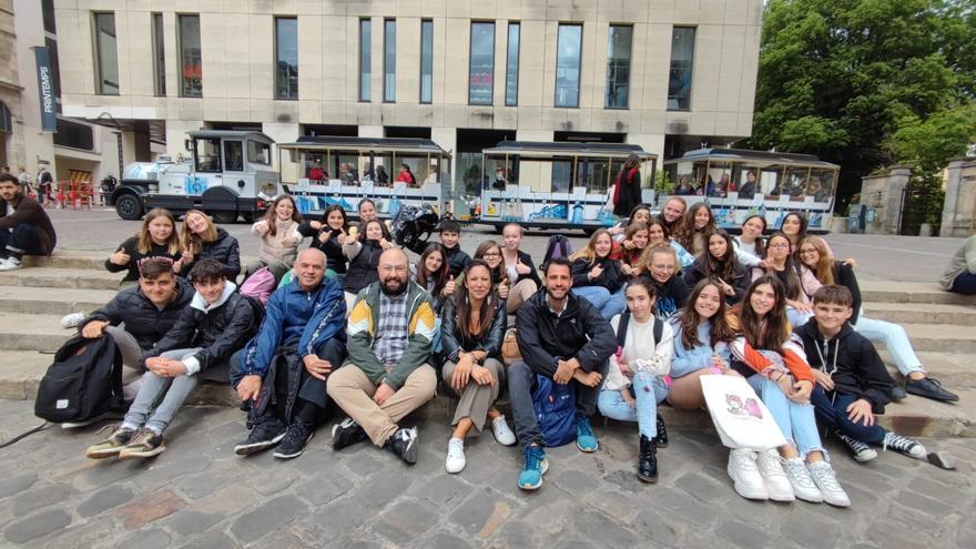 Alumnos y profesores del IES Huelin intercambian experiencias con un centro de Normandía gracias a Erasmus+