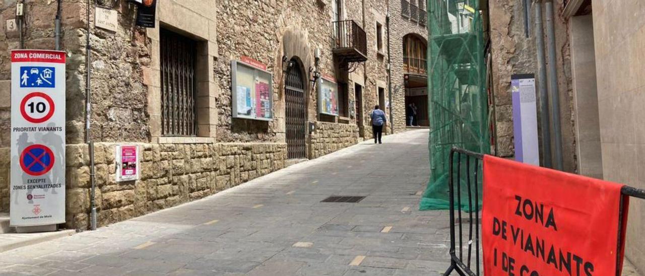 El carrer de Sant Antoni és un dels que tindran restricció | AJUNTAMENT DE MOIÀ