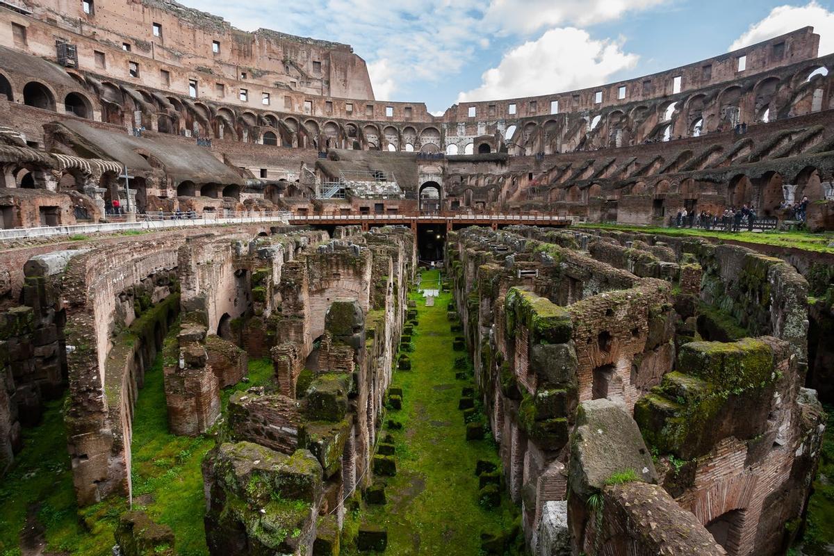 El interior del Coliseo se ve muy diferente a como lo vieron sus constructores hace casi 2.000 años