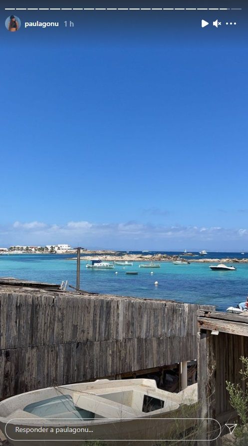 Paula Gonu en Formentera.