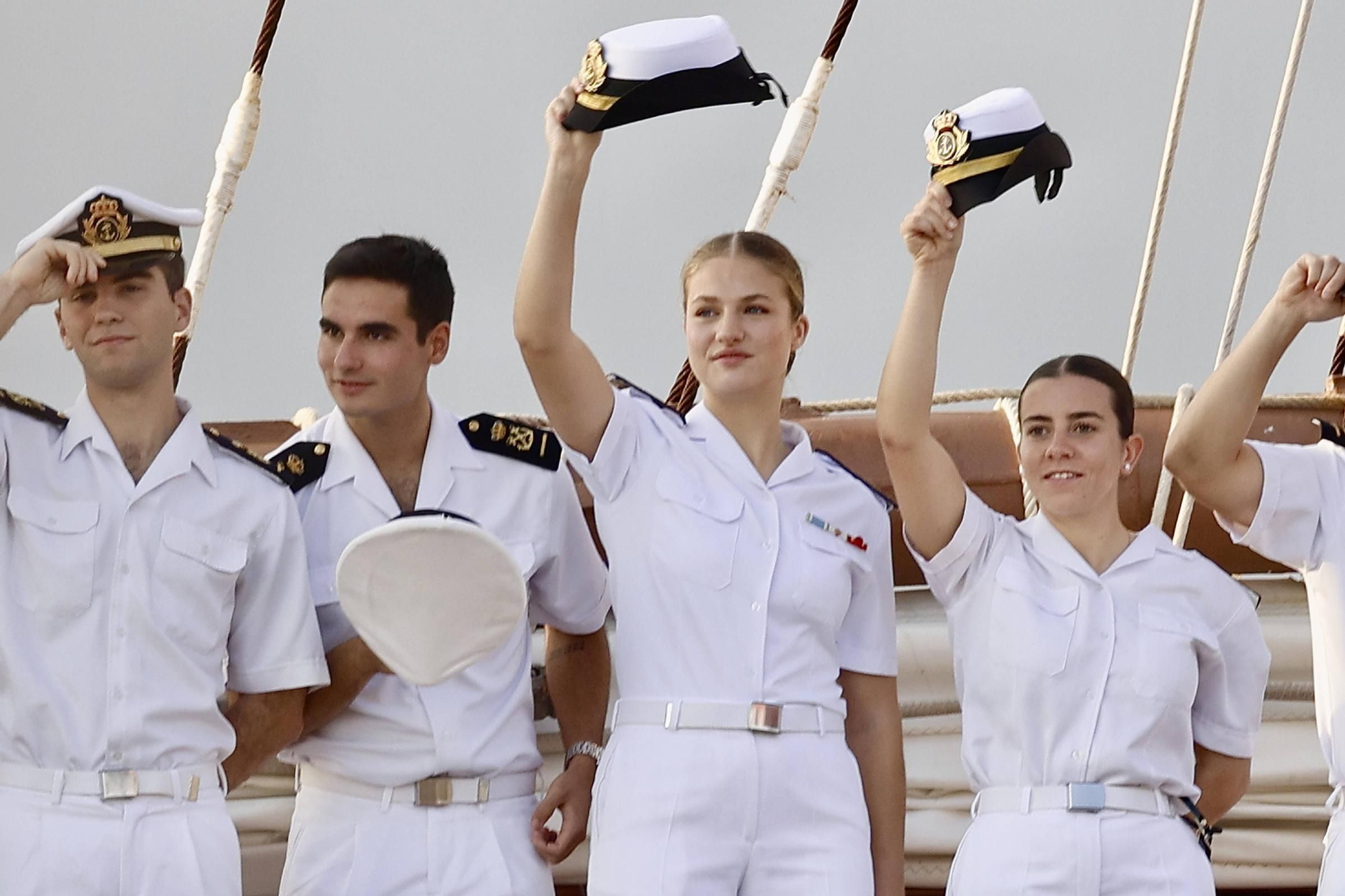 EN IMÁGENES: Así fue la llegada de la Princesa Leonor a Gijón en "Elcano"