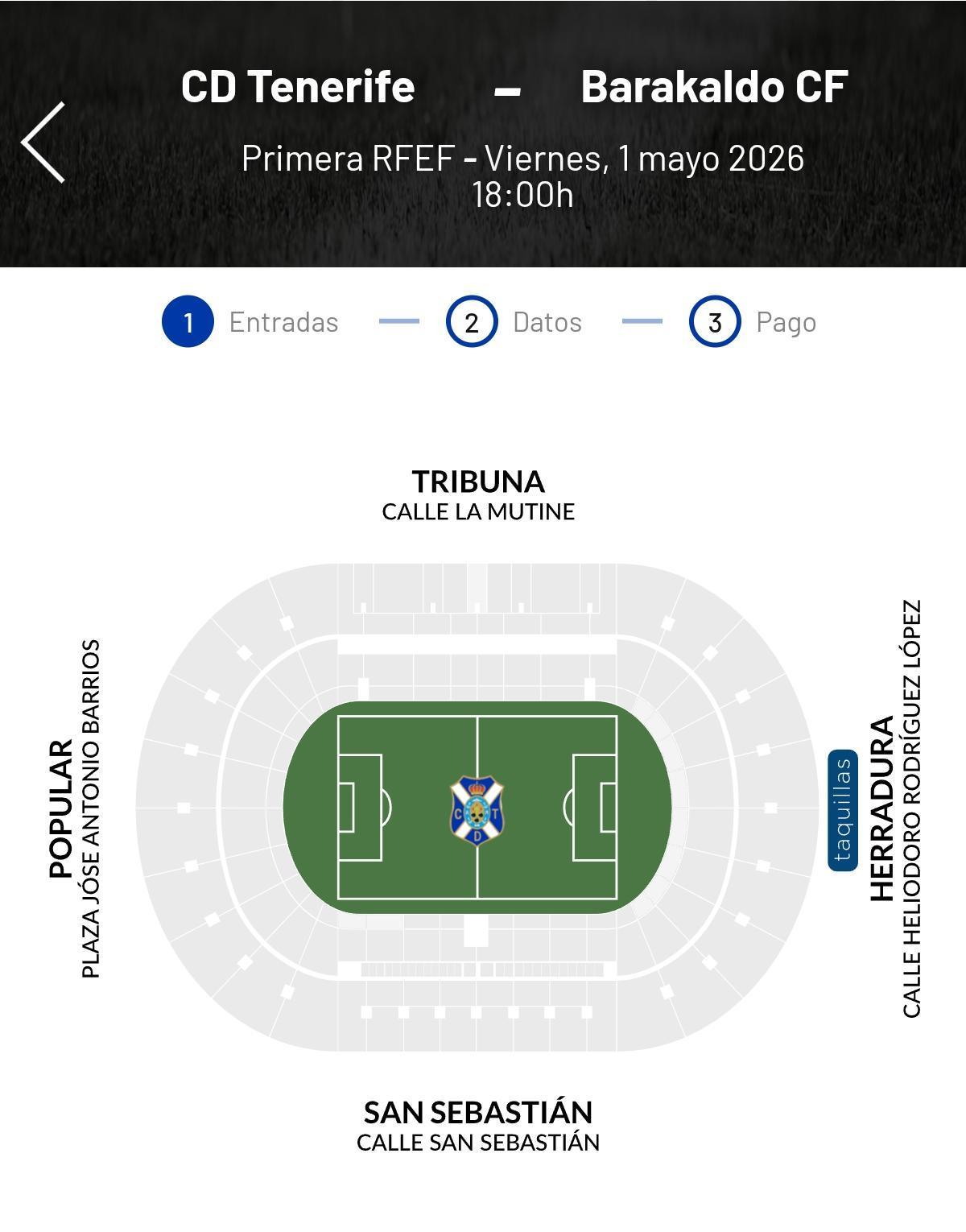 Agotadas las entradas en la plataforma del club.