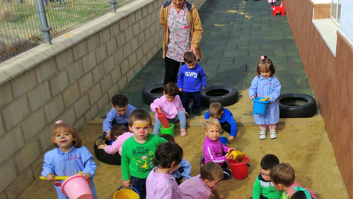 Niños en un aula infantil