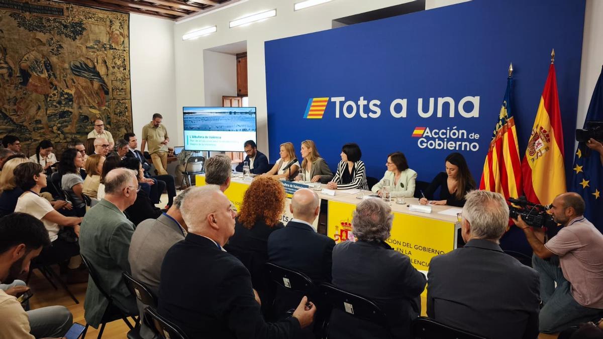 Presentación del plan para l'Albufera en la Delegación del Gobierno
