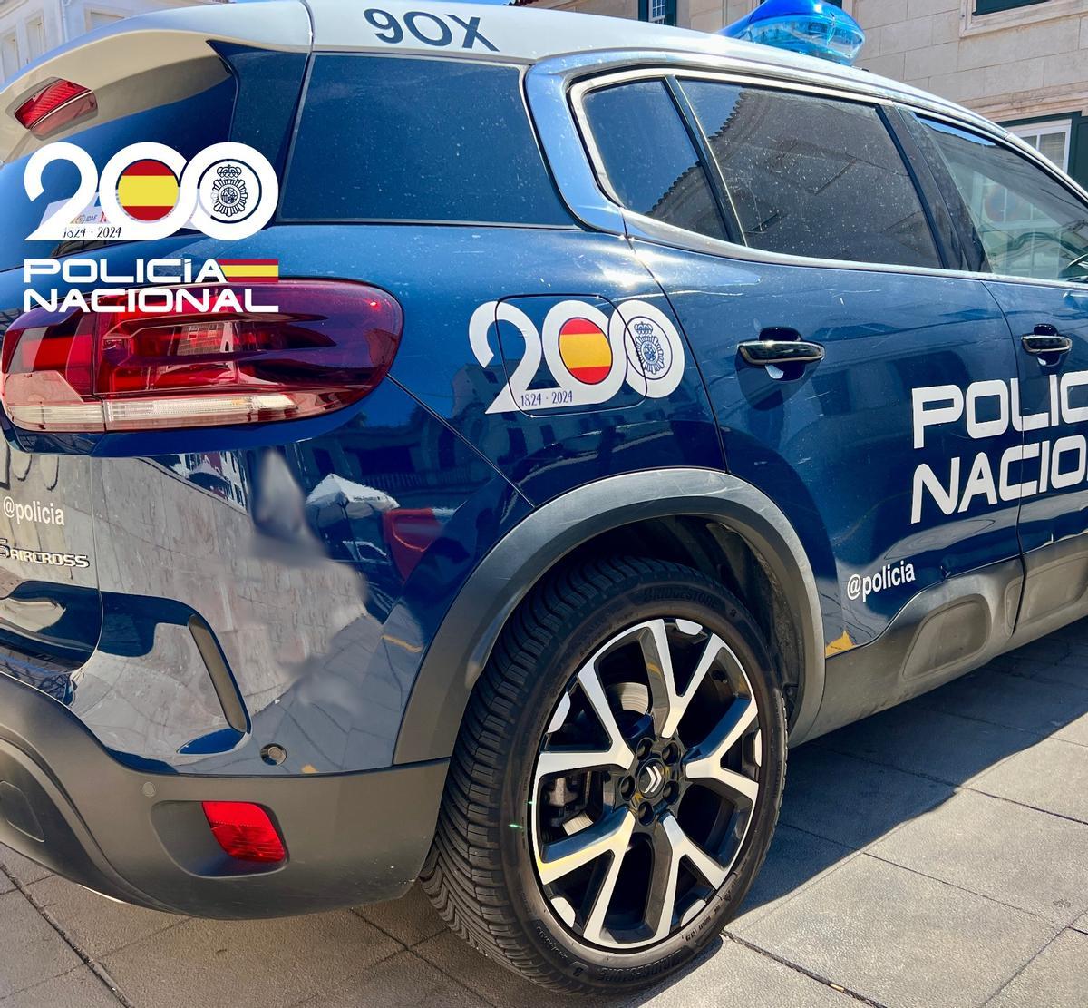 Un coche patrulla de la Policía Nacional.