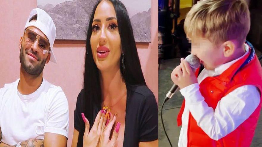 Nyan, el hijo de Aurah Ruiz y Jesé Rodríguez, se sube al escenario y canta a su padre por su cumpleaños.