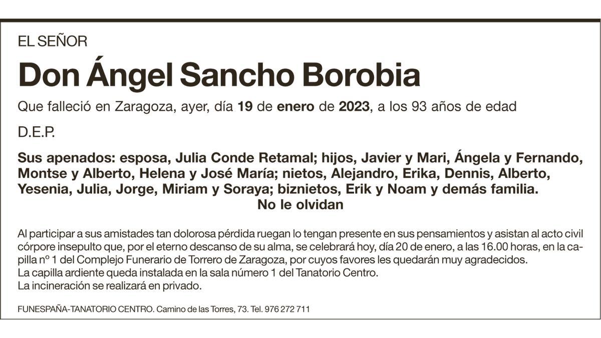 Ángel Sancho Borobia