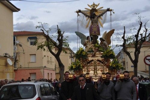 Regreso del Santo Cristo hasta su ermita desde San Jose? Obrero en Cieza