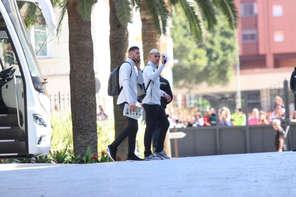 El Real Madrid llega a Málaga