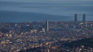 Vista aérea de la ciudad de Barcelona