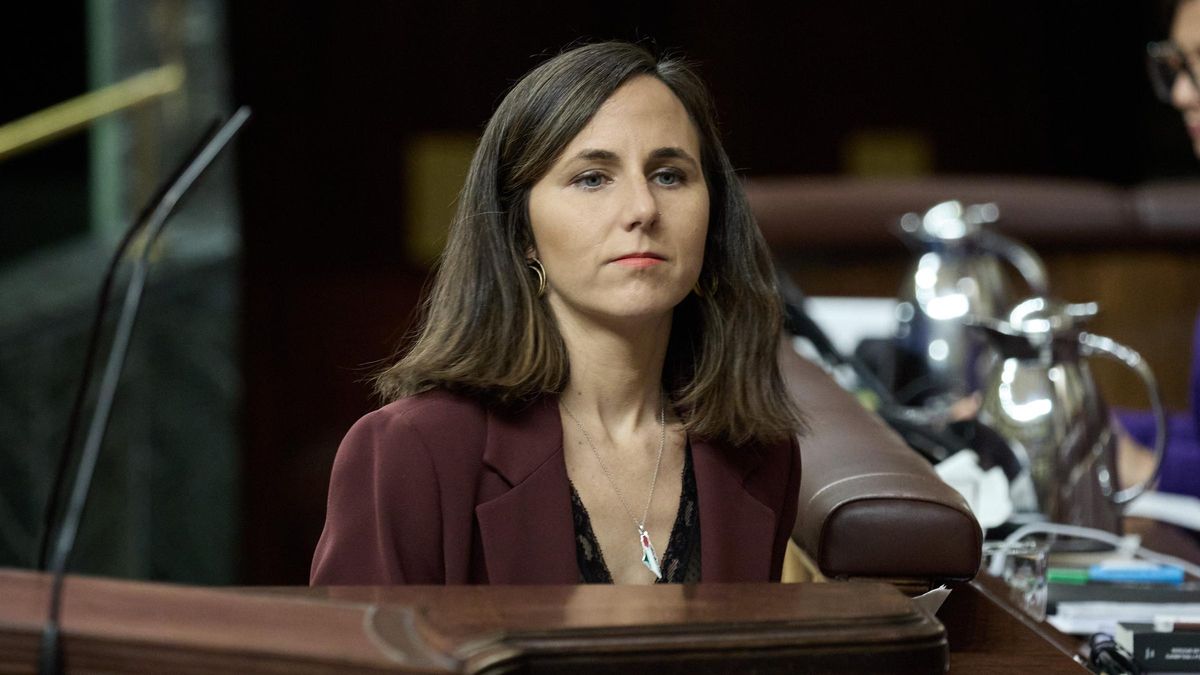 La secretaria general de Podemos, Ione Belarra, en el Congreso este miércoles.
