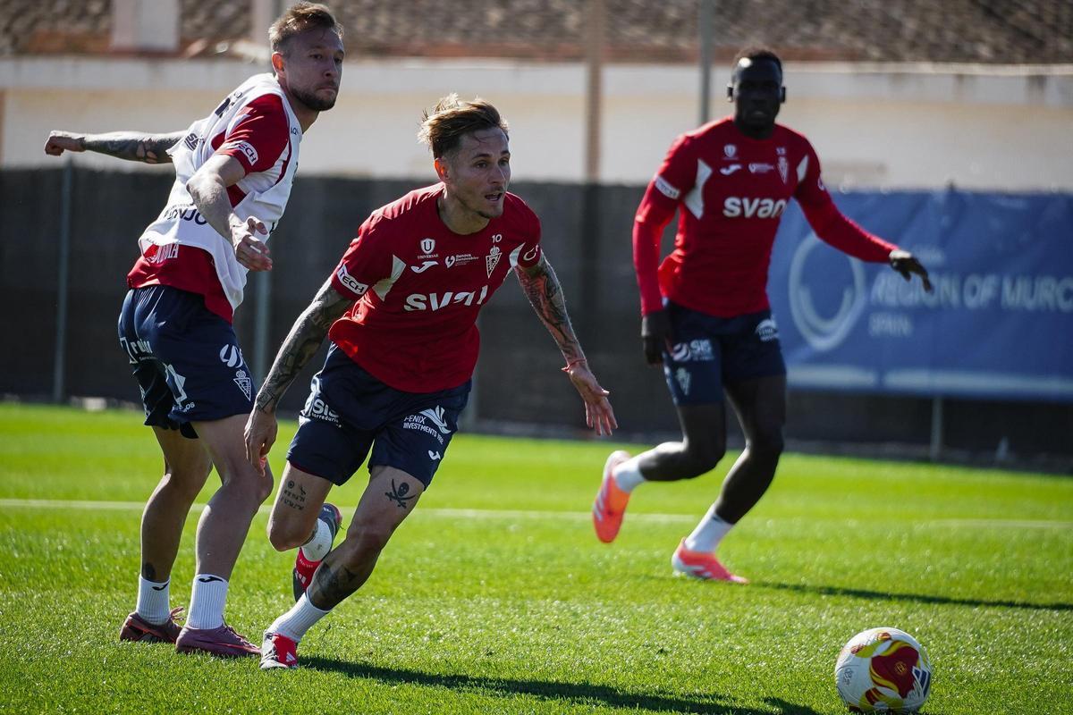 Isi Gómez en un entrenamiento.