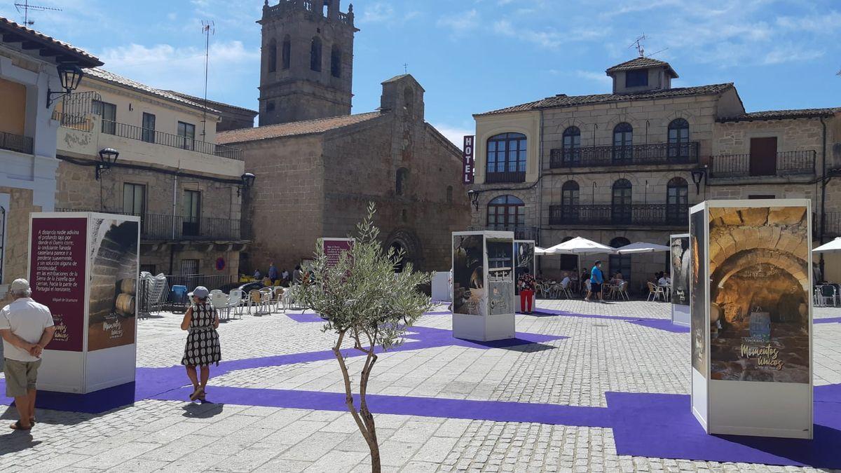 Plaza de Fermoselle con una actividad