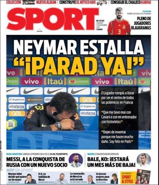 Portadas sábado 11 de noviembre de 2017