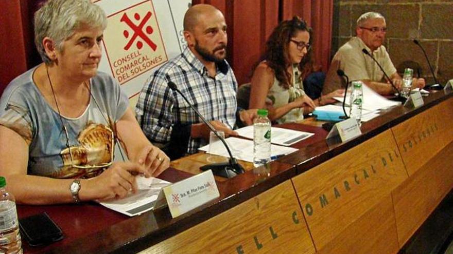 Sessió extraordinària de la junta del Centre Sanitari, ahir a la tarda