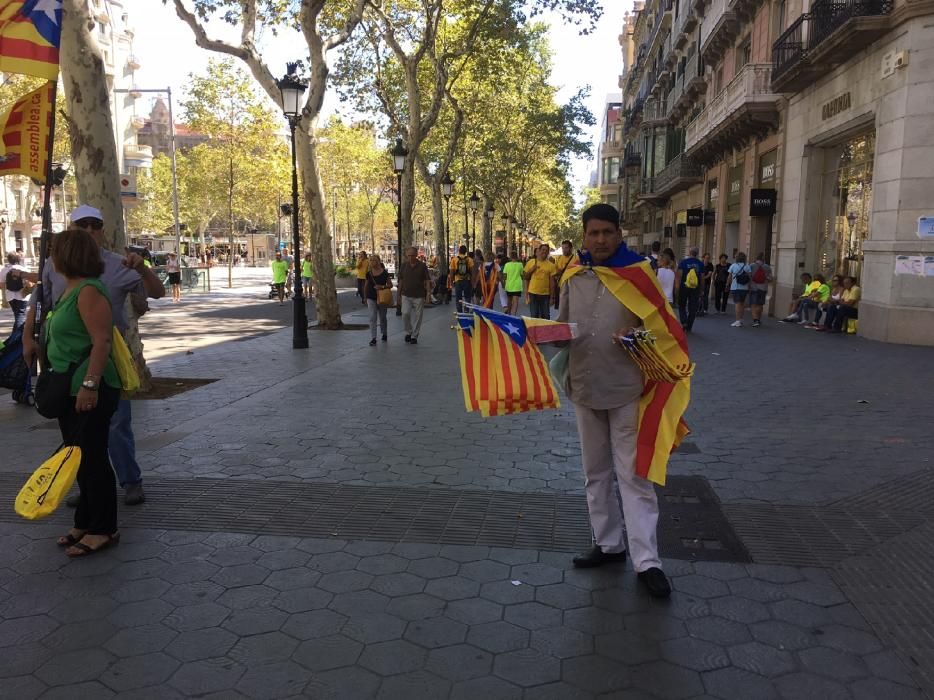 Bagencs a la concentració de Barcelona.