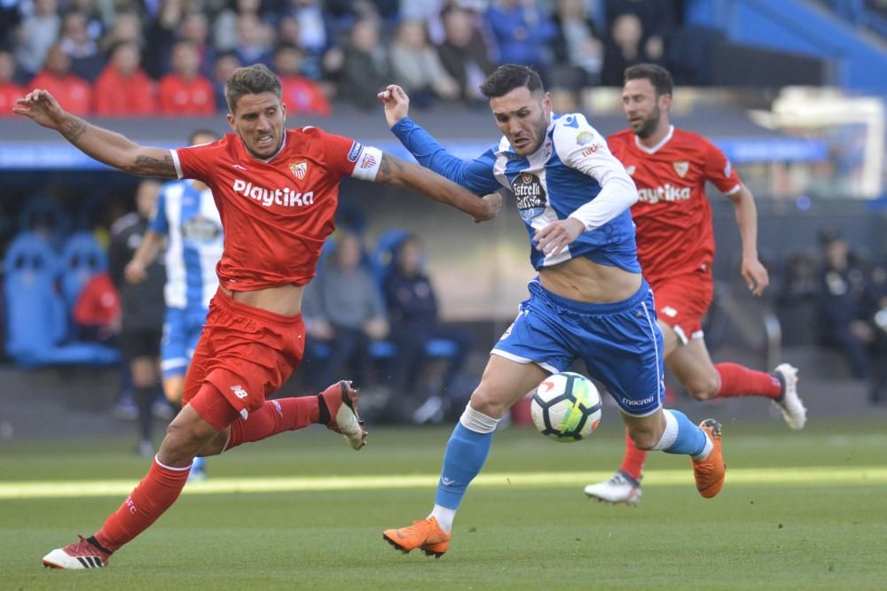 El Dépor no pasa del empate ante el Sevilla