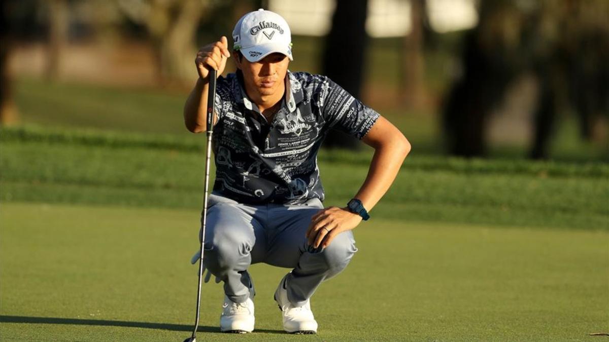 Ryo Ishikawa, golfista japonés, en acción