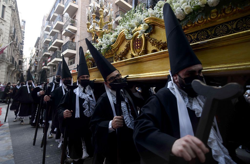 La procesión del Viernes Santo de Murcia, en imágenes