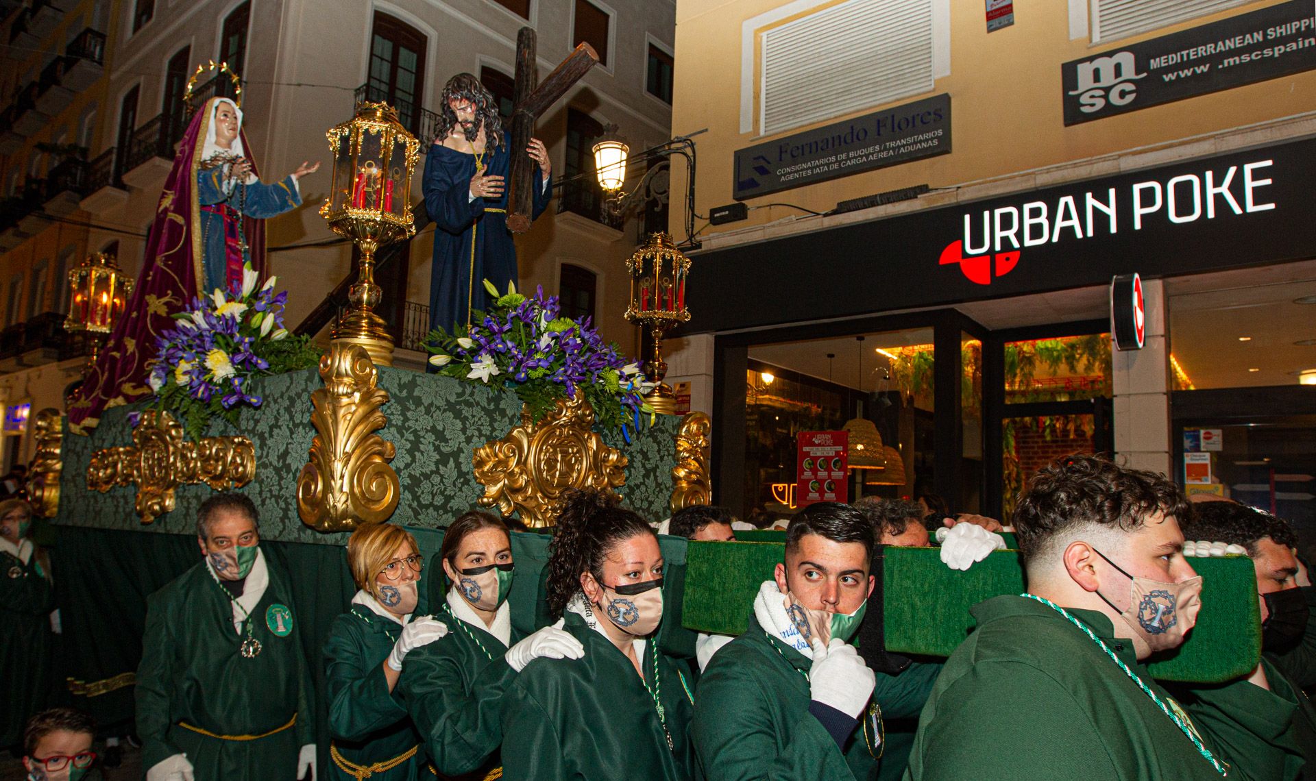 Cuatro Hermandades procesionan la tarde del Domingo de Ramos en Alicante