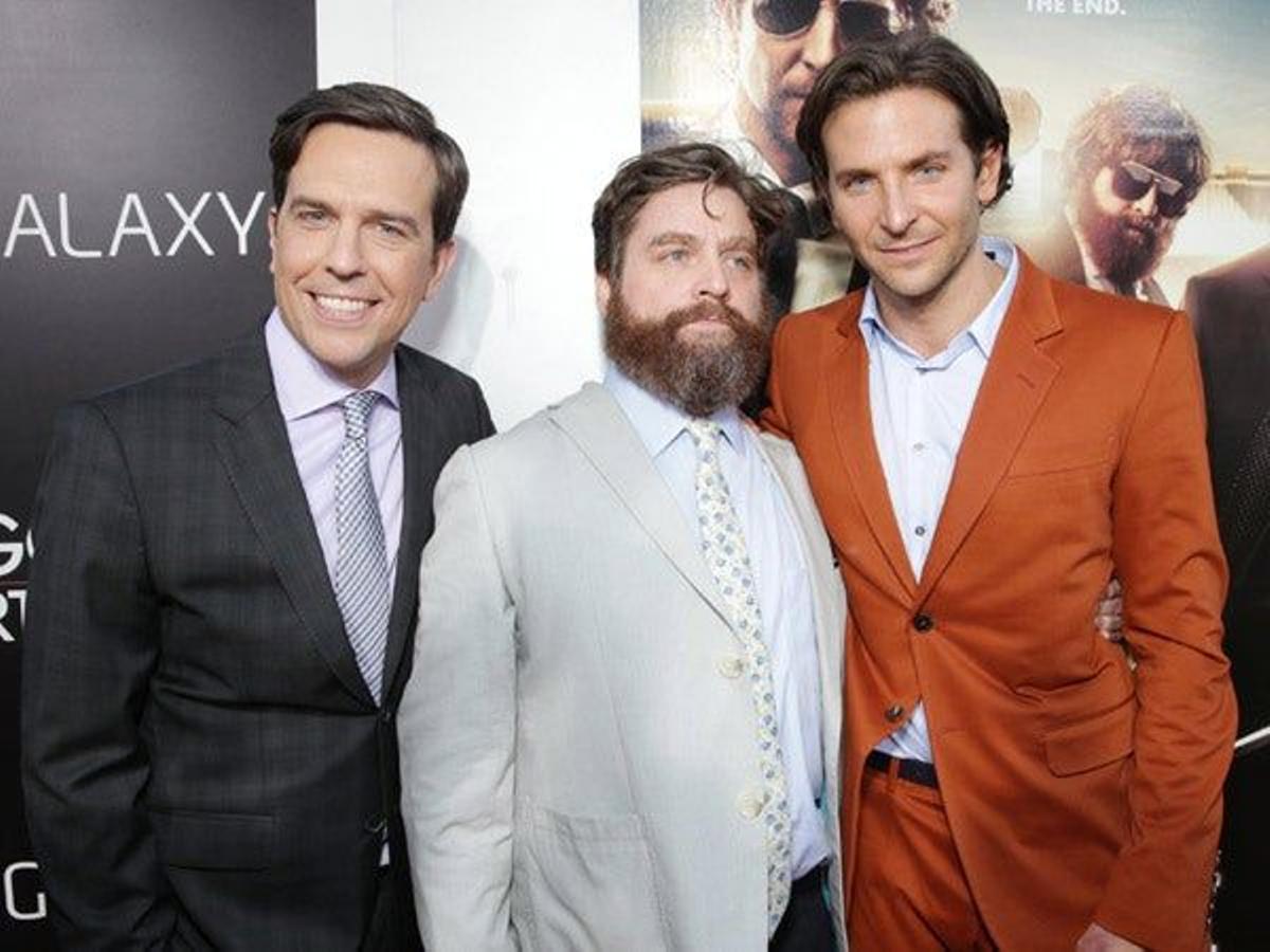 Ed Helms, Zach Galifianakis y Bradley Cooper