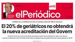 La portada de EL PERIÓDICO del 5 de agosto de 2024