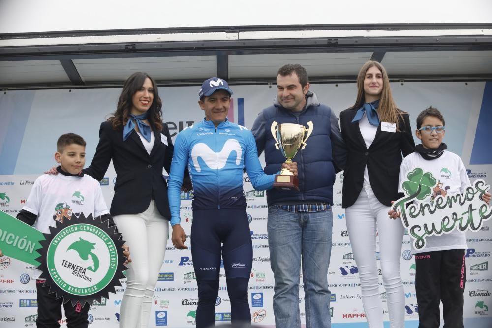 Segunda etapa de la Vuelta a Asturias entre Ribera de Arriba y el Alto del Acebo.