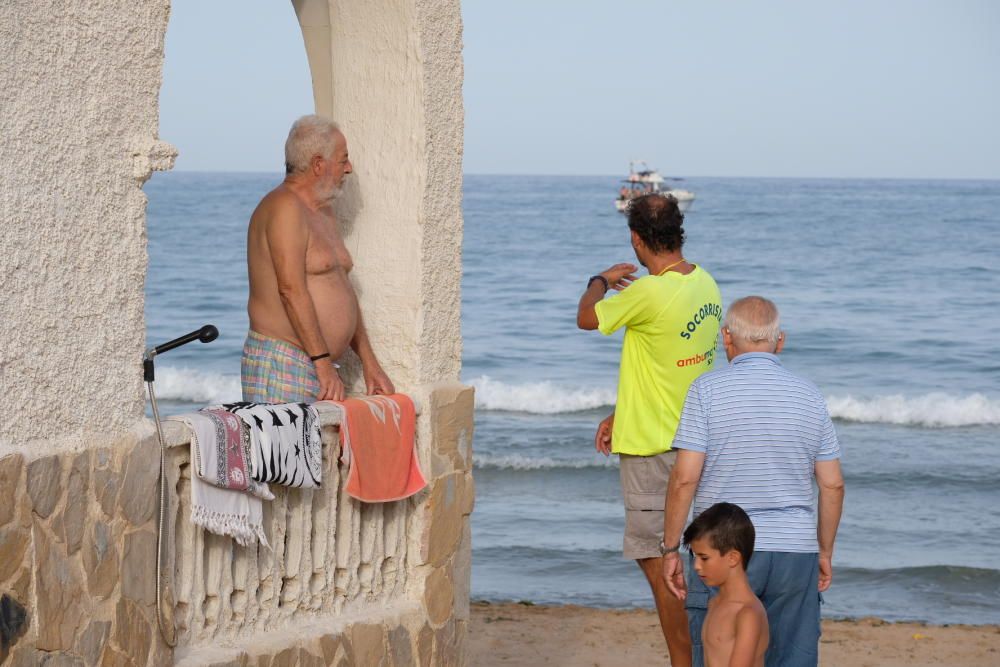 Así está la playa del Pinet de Elche tras morder u