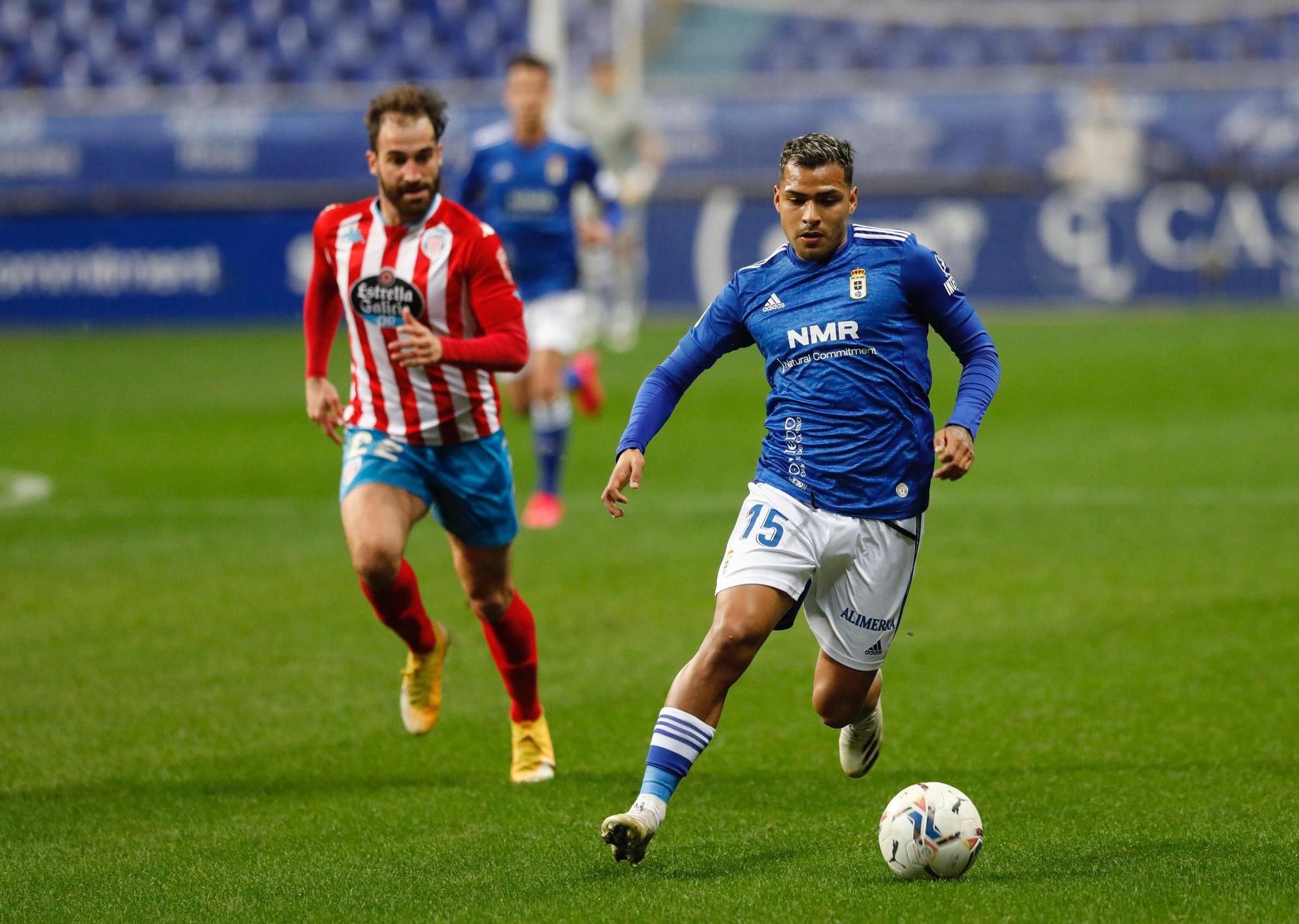 El partido entre el Oviedo y el Lugo, en imágenes