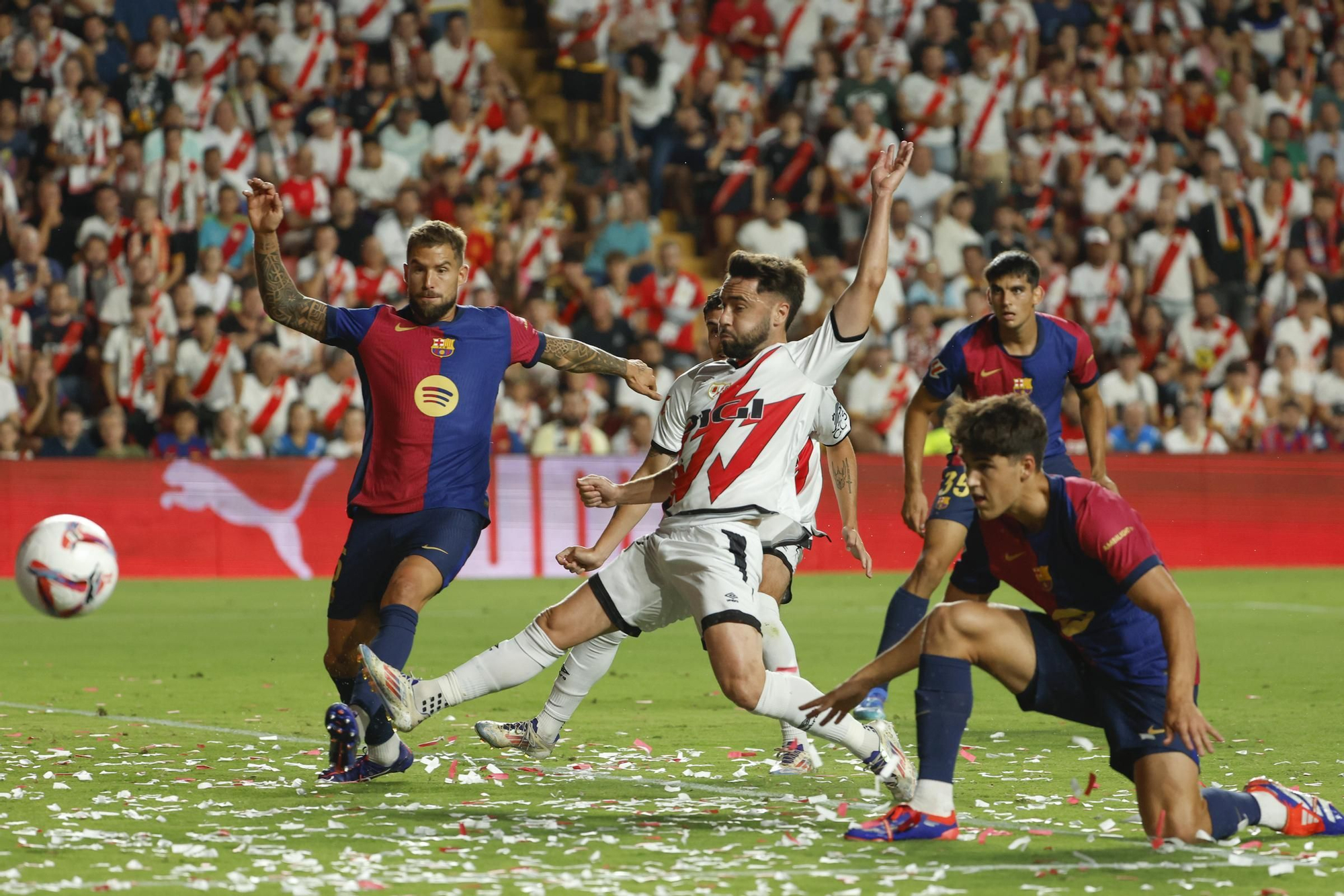 El Rayo Vallecano - Barça, en fotos