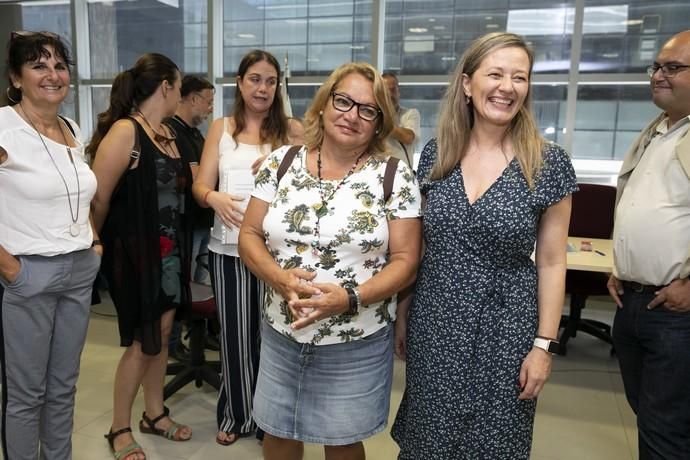 07.10.19. Las Palmas de Gran Canaria.  Elecciones 10N. Unidas Podemos, presenta ante la junta electoral central de Las Palmas de Gran Canaria, su candidatura. Foto: Quique Curbelo  | 07/10/2019 | Fotógrafo: Quique Curbelo