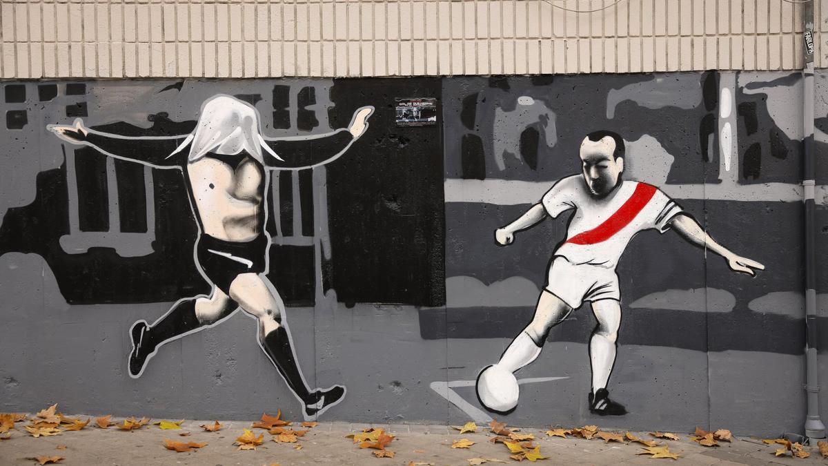 Así son los nuevos murales en el estadio del Rayo Vallecano