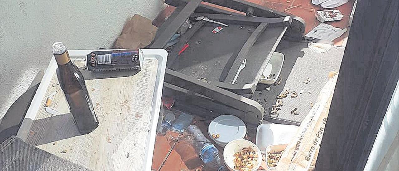 Desperfectos en el hotel de Palma tras el paso de los estudiantes: paredes,  muebles y espejos rotos - Diario de Ibiza