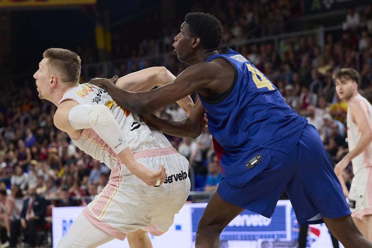 Sayon Keita, en un partido en el Palau