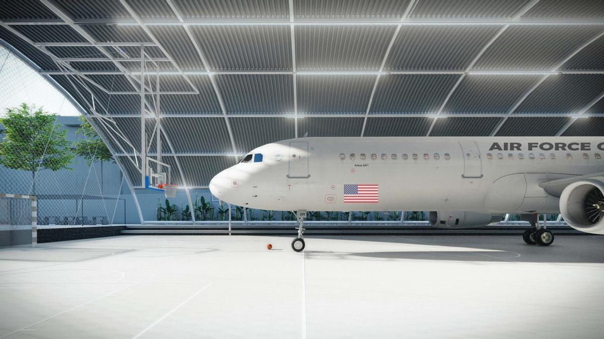 Infografía del nuevo espacio deportivo y lúdico de Santa Cruz.