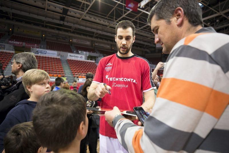 Entrenamiento a puerta abierta del Tecnyconta Zaragoza