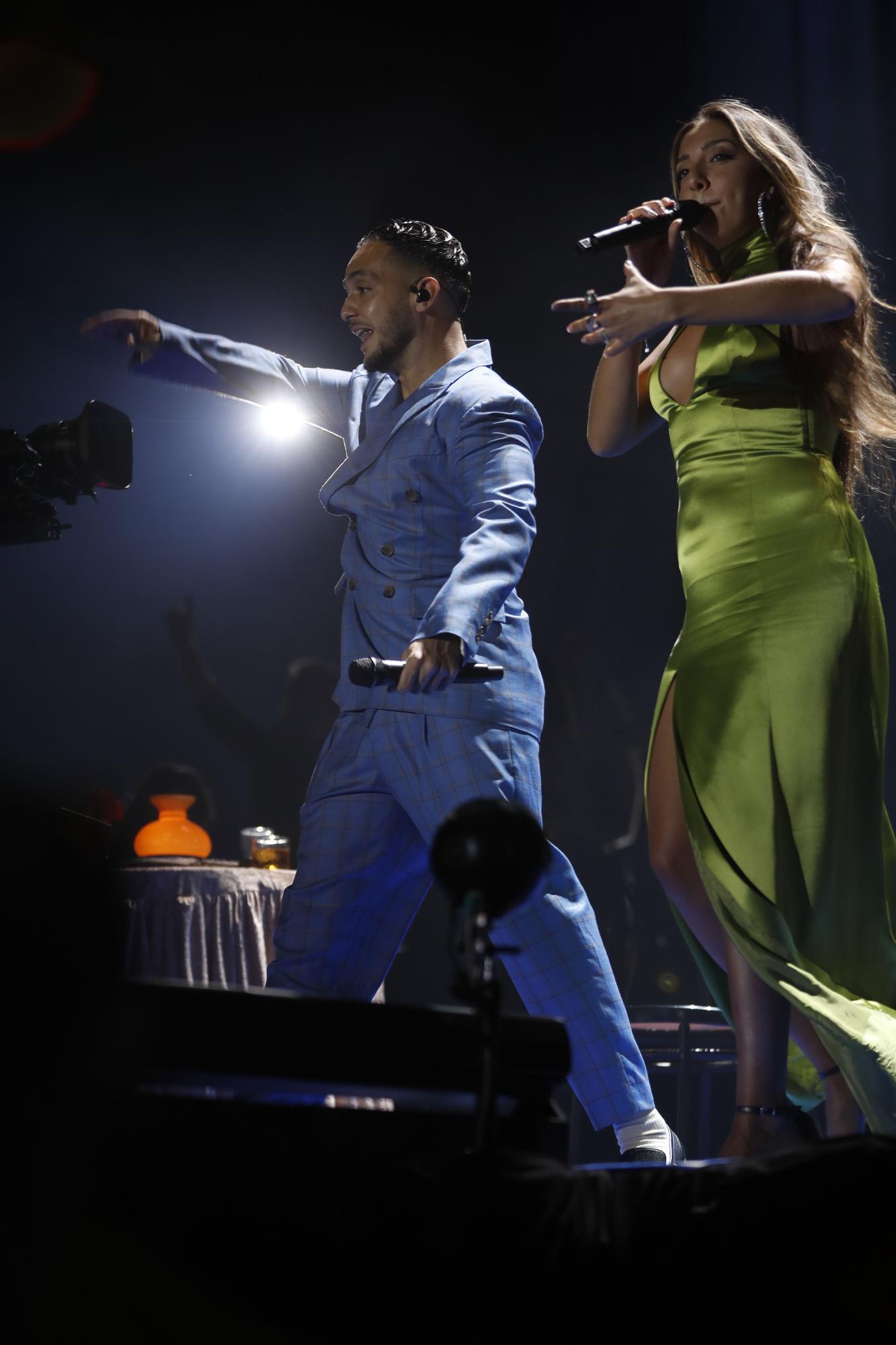 C. Tangana durante el concierto que ofrece en el Andalucía Big Festival