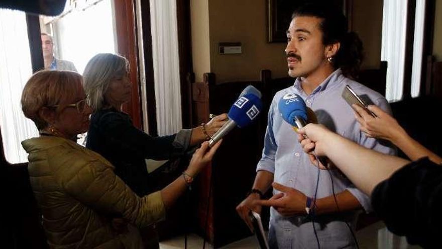 Andrés Fernández Vilanova, ayer, en la Junta.