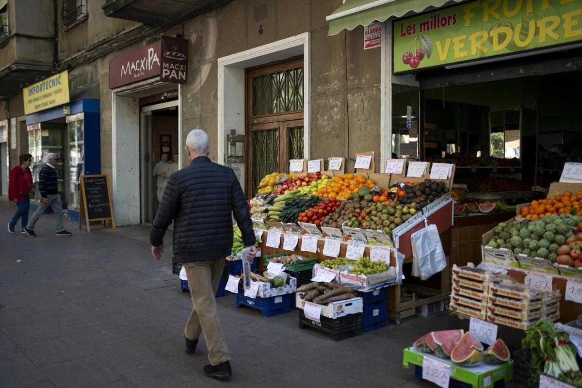 Varios comercios sin luz el día del apagón del 28 de abril en Barcelona.
