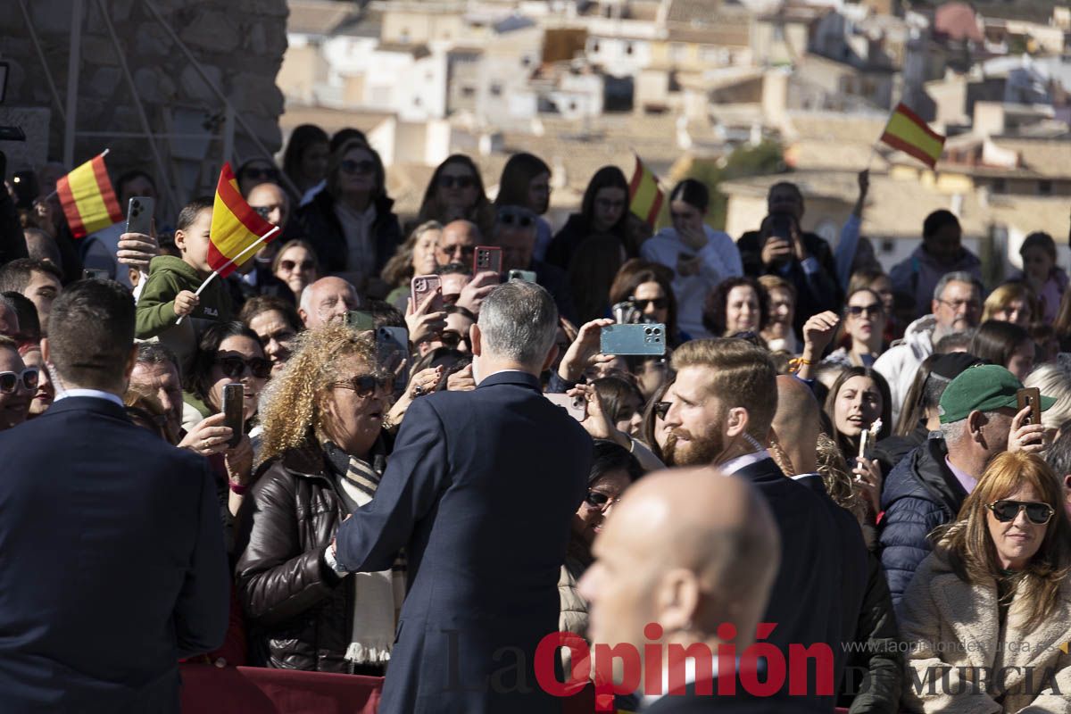Visita de los reyes de España a Caravaca (explanada de la Basílica)