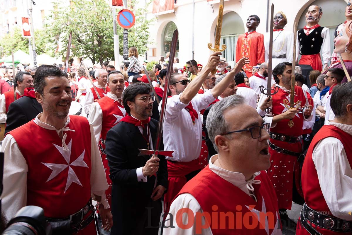 Moros y Cristianos en la mañana del día dos en Caravaca